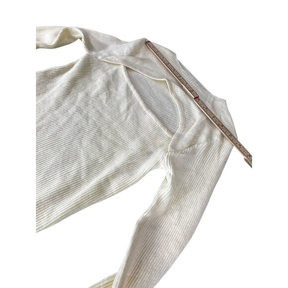 Cut-Out Ribbed Knit Long Sleeve Sweater Dress - Picture 6 of 8